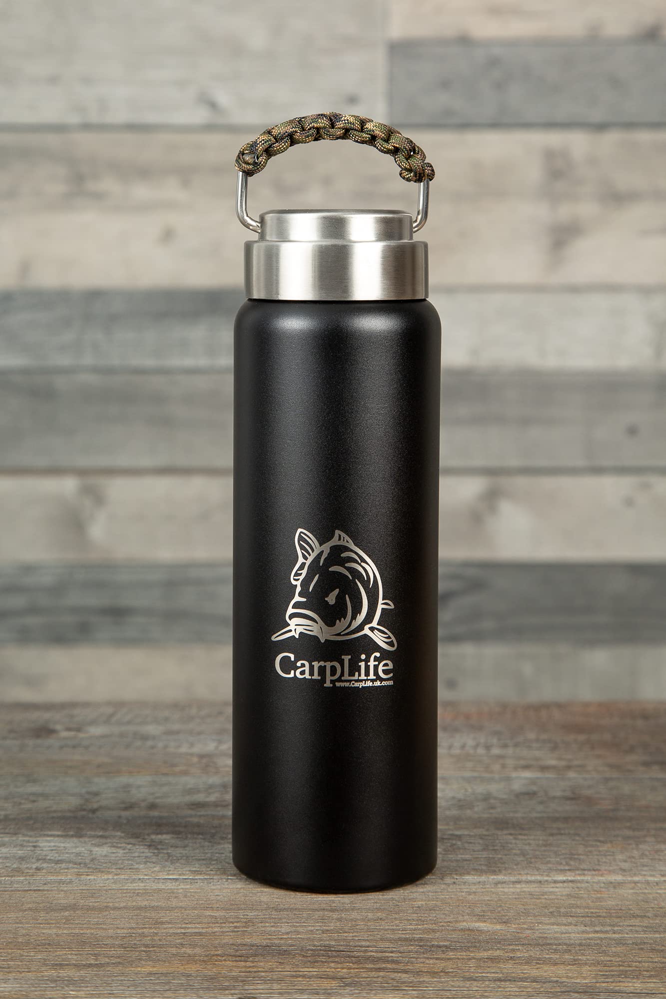 carplife-thermoflasche-600ml-edelstahl-neon-schwarz-isolier image 4