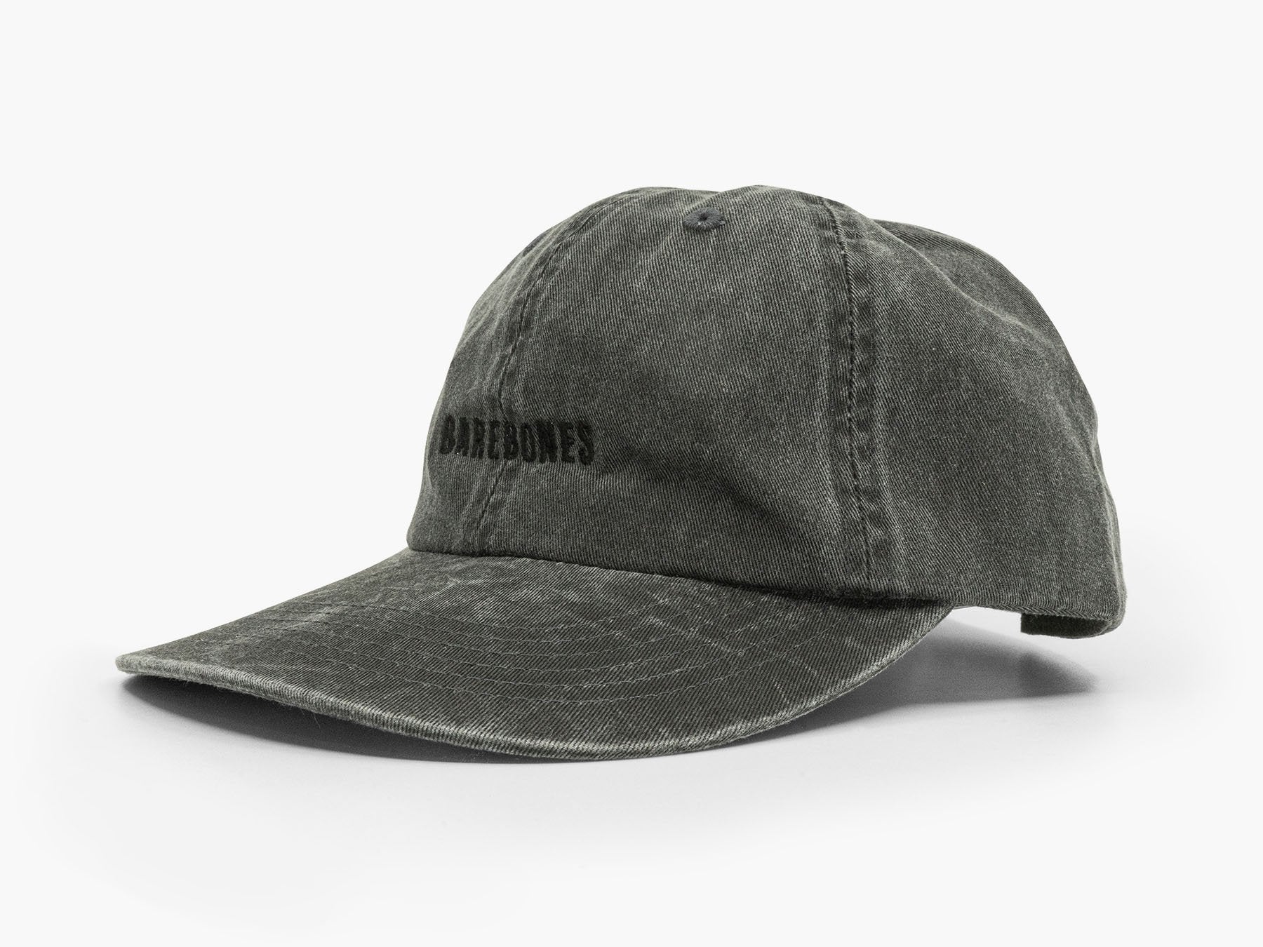 barebones-cook-dine-dad-hat-cap-schwarz-baumwolle-black-wash image 2