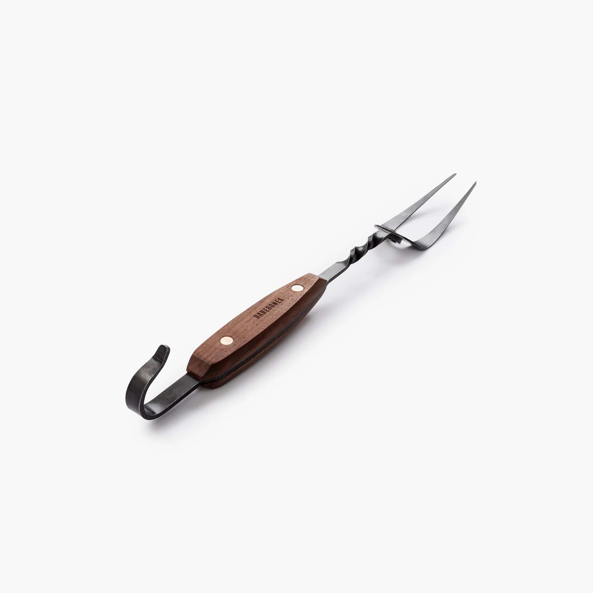 barebones-tools-cowboy-tranchiergabel-edelstahl-walnuss-holzgriff image 5