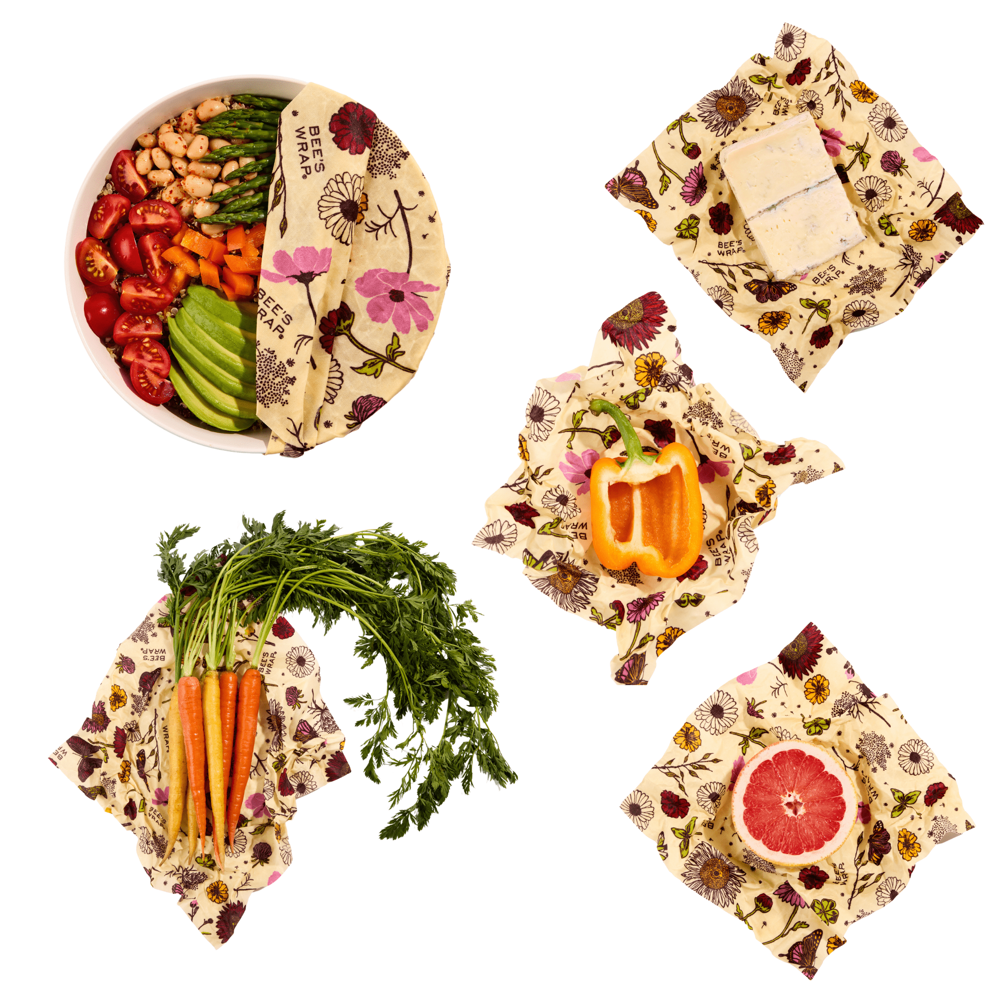 beeswrap-wraps-assorted-5-pack-bienenwachstuch-wiederverwendbar image 5