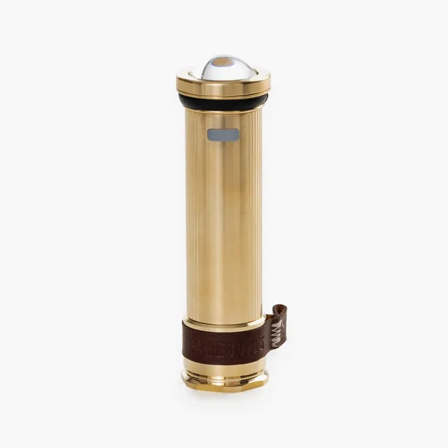 barebones-power-light-mini-flashlight-taschenlampe-messing-warmwei image 1
