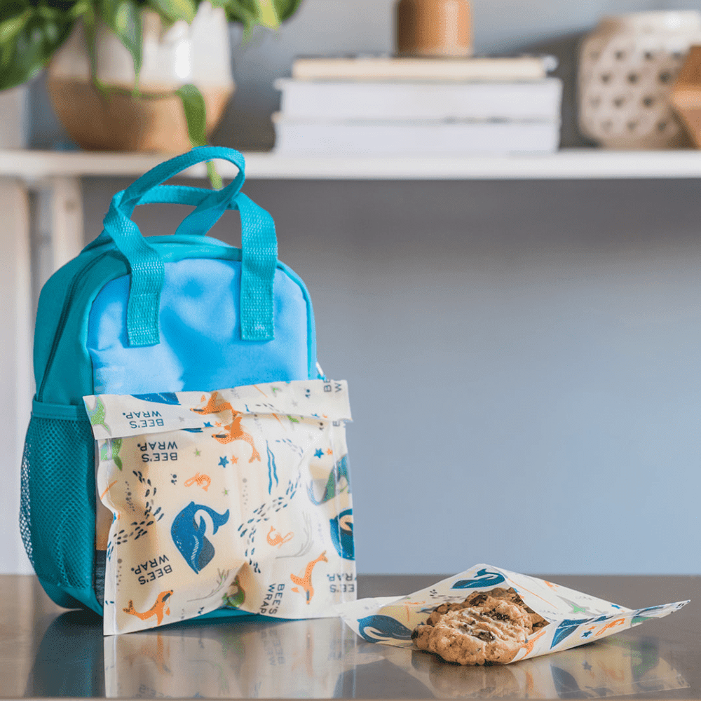bee-s-wrap-bags-snack-sandwich-bags-bienenwachsbeutel-under-the-sea-2er-set image 4