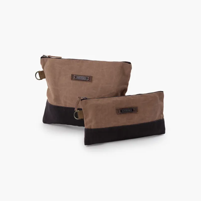 barebones-store-carry-neelum-zipper-pouch-khaki-klein-large image 1