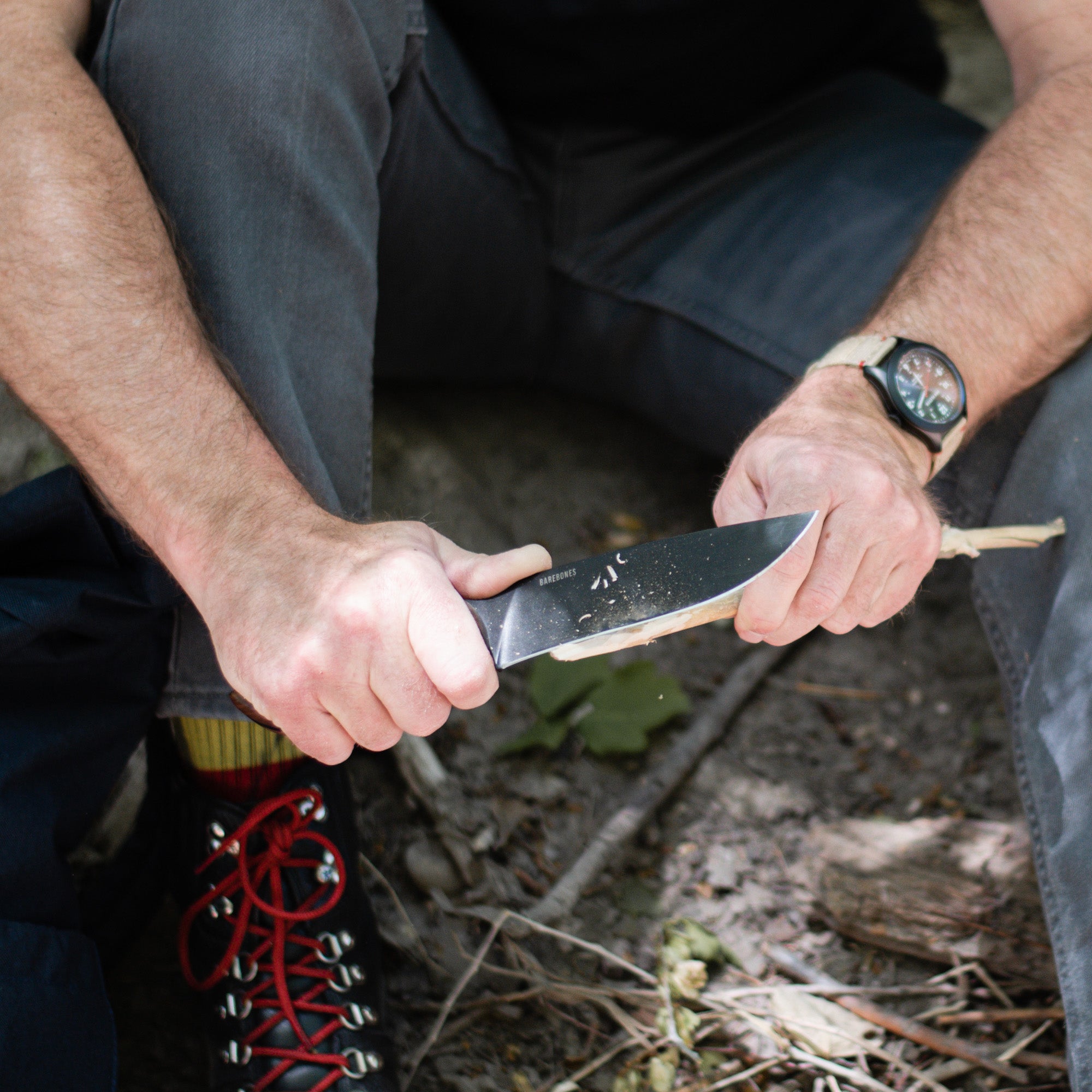 barebones-no-6-field-knife-outdoormesser-carbonstahl-full-tang image 7