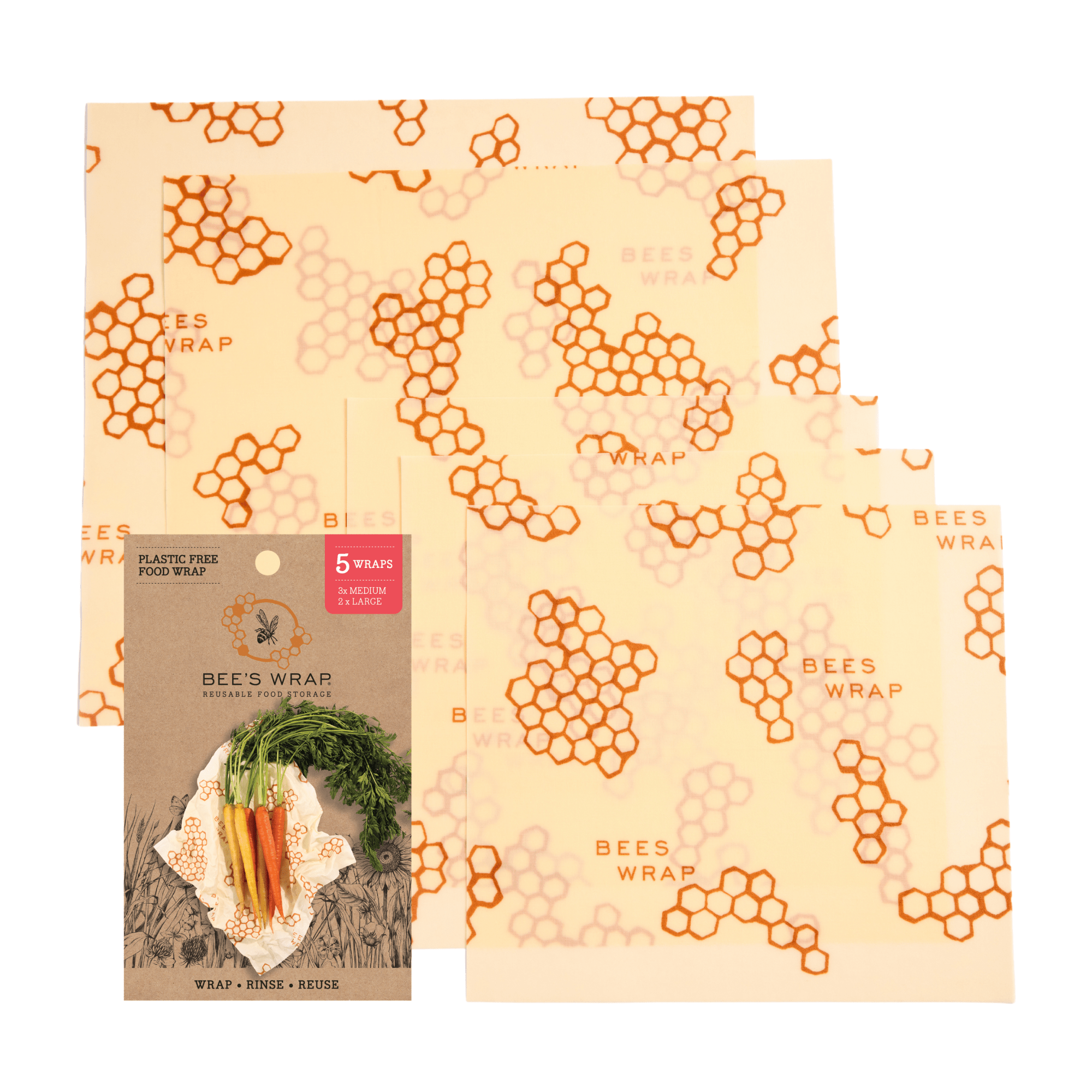 beeswrap-wraps-assorted-5-pack-bienenwachstuch-wiederverwendbar image 4