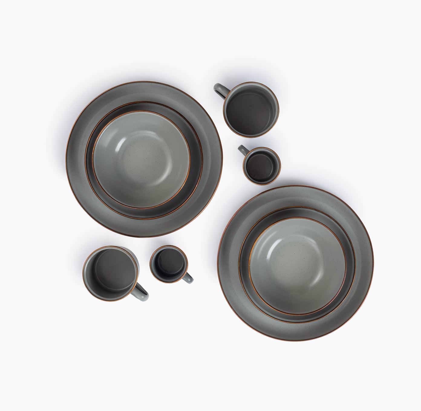 barebones-enamel-dining-collection-geschirr-slate-gray-16-tlg image 2