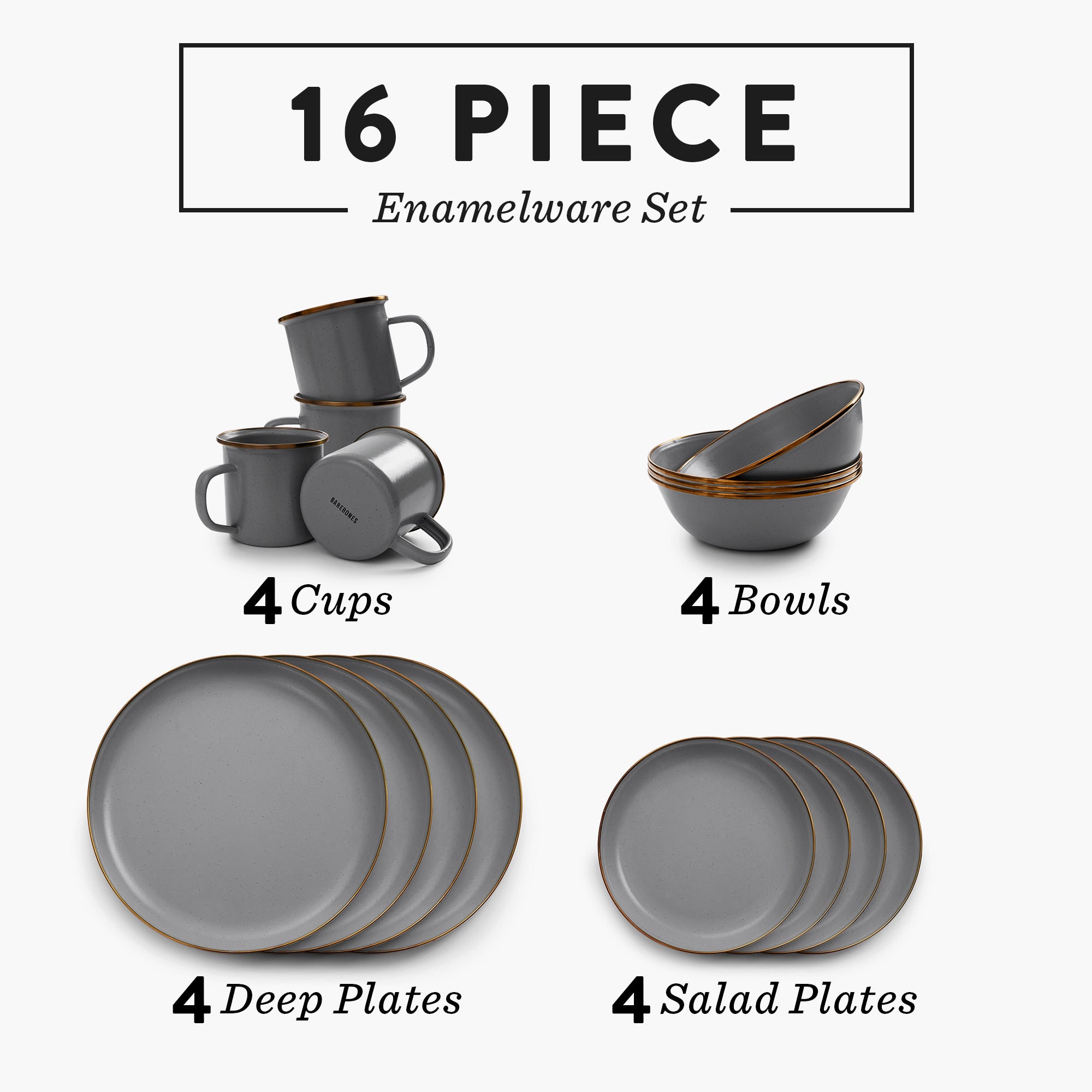 barebones-enamel-dining-collection-geschirr-slate-gray-16-tlg image 3