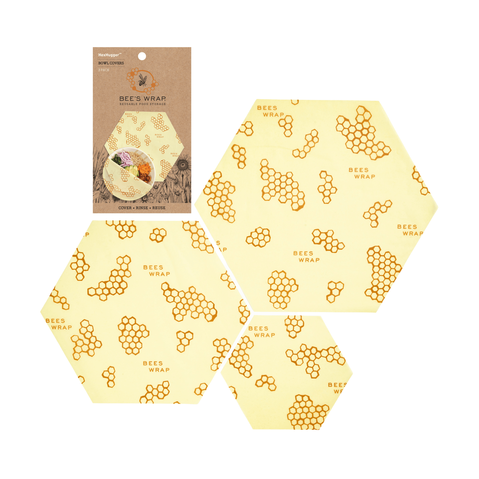 beeswrap-accessories-hexhugger-bowl-cover-sch-sselabdeckung-3er image 1