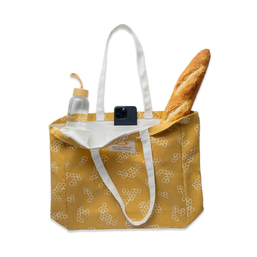 bee-s-wrap-bags-market-tote-tasche-honeycomb-bio image 2