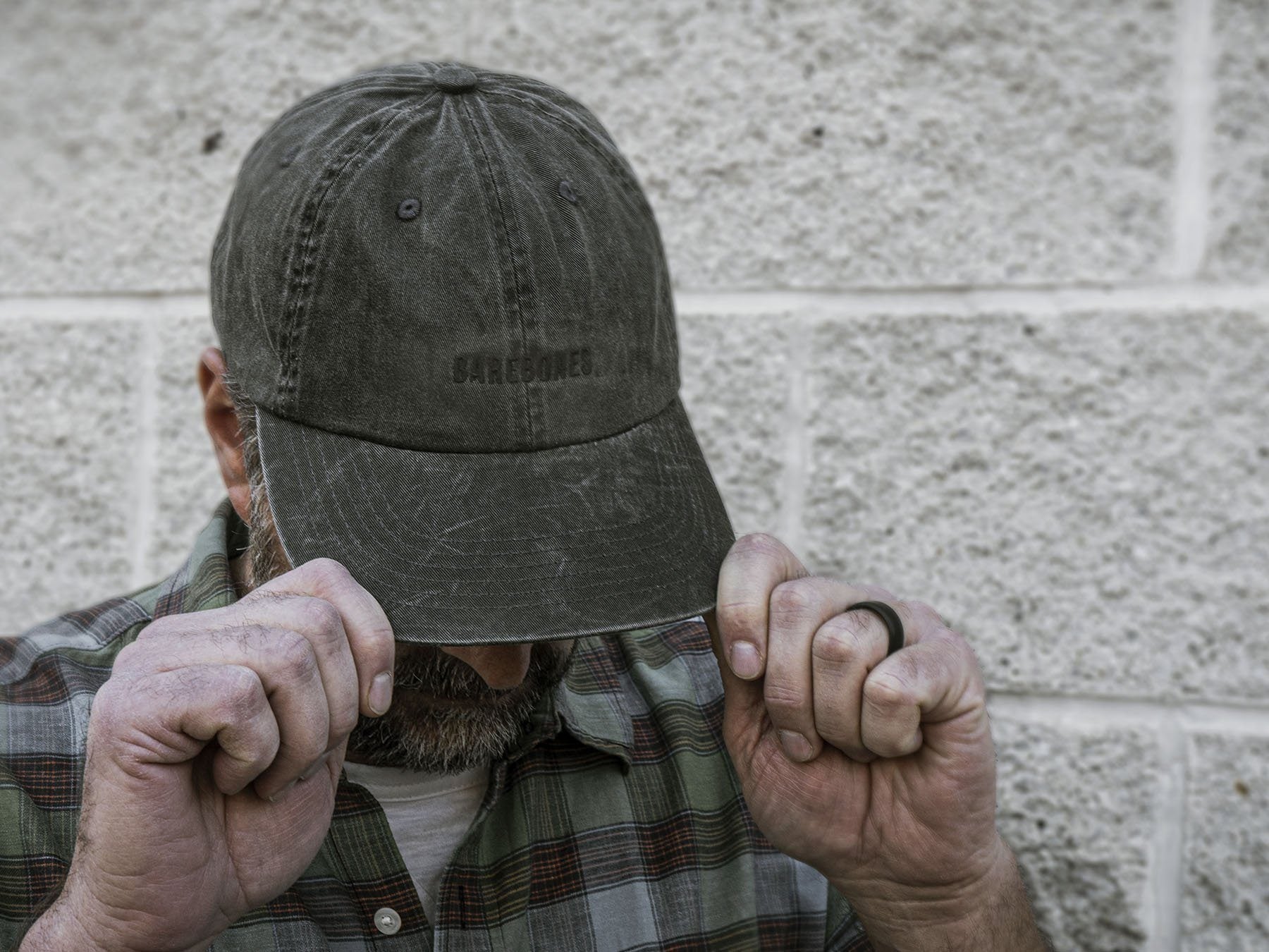 barebones-cook-dine-dad-hat-cap-schwarz-baumwolle-black-wash image 8