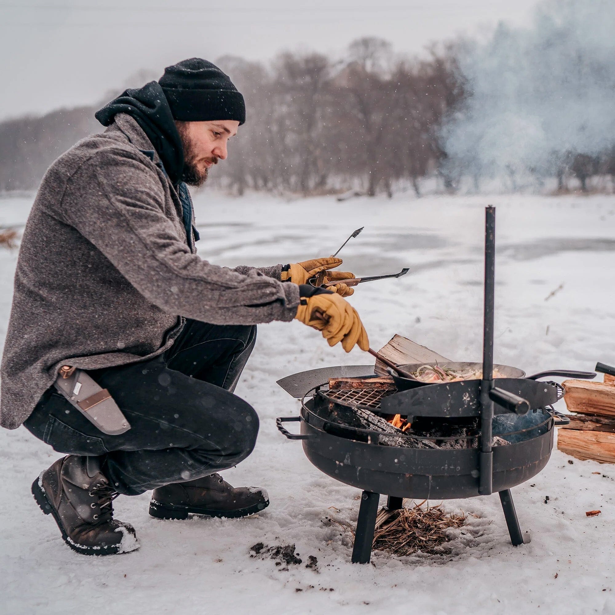barebones-cook-dine-cowboy-fire-pit-grill-23-bundle-stahl image 6