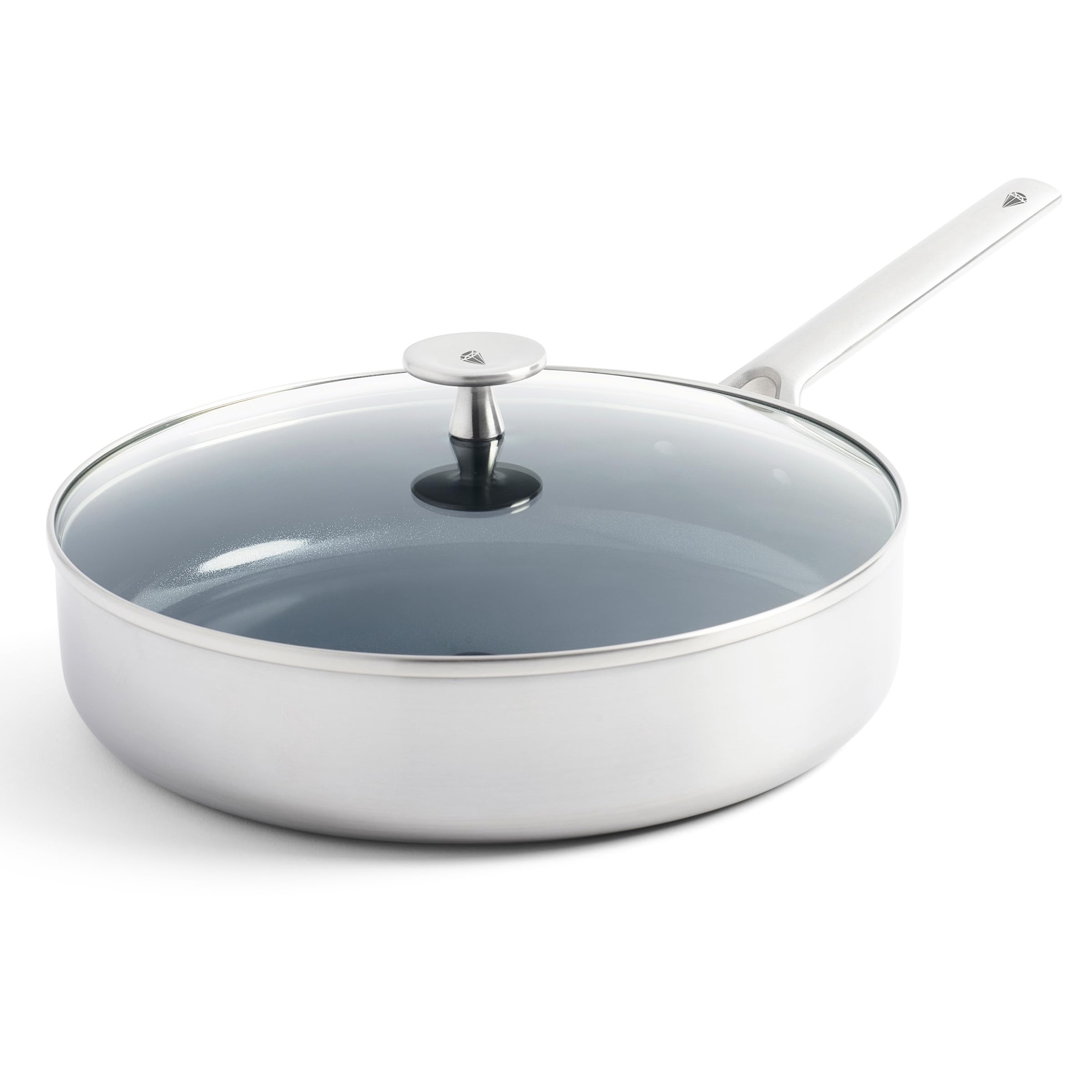 blue-diamond-triple-steel-schmorpfanne-28cm-3-6l-mit-deckel-pfas-frei image 1