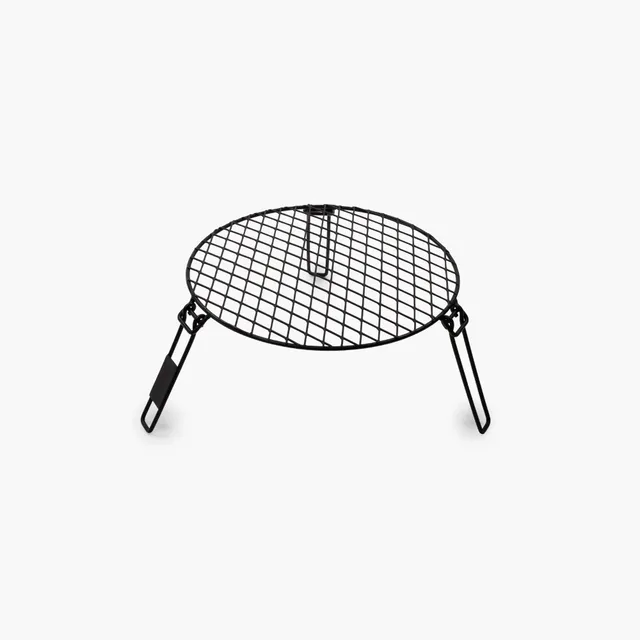 barebones-cook-dine-fire-pit-grillrost-rund-stahl-klappbar image 1