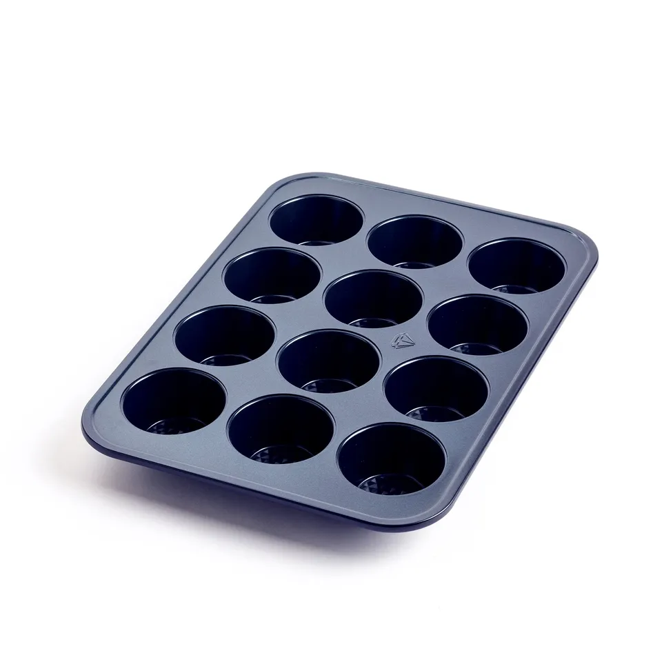 blue-diamond-bakeware-muffinform-12er-keramik-blau-antihaft image 1