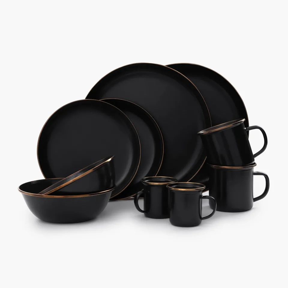 barebones-cook-dine-emaille-geschirr-set-16-teilig-charcoal image 1