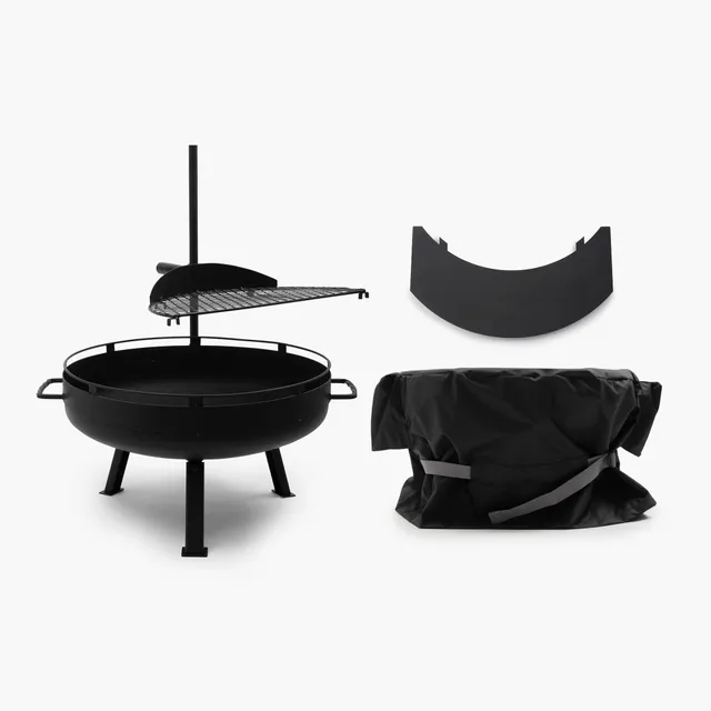 barebones-cook-dine-cowboy-fire-pit-grill-23-bundle-stahl image 1