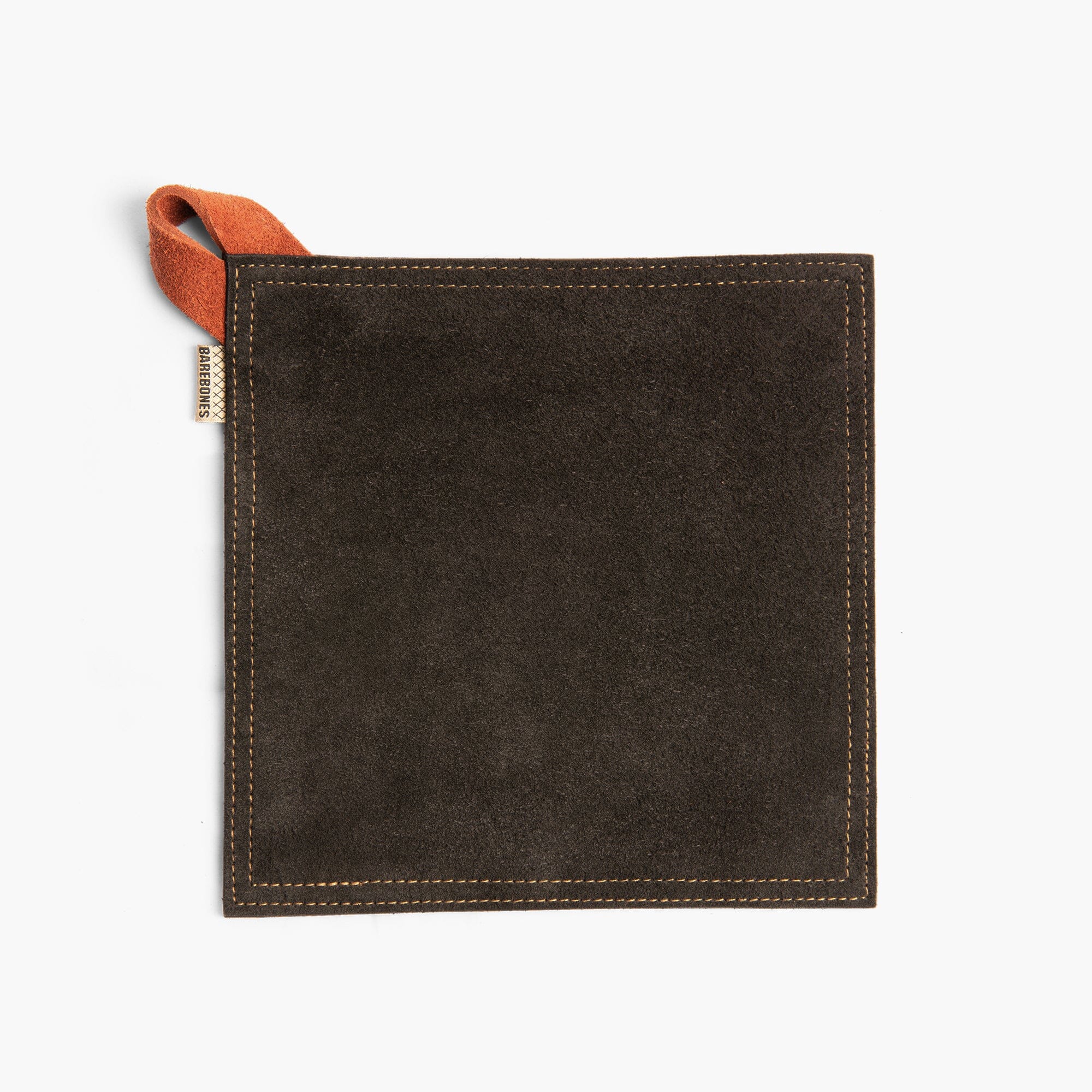 barebones-suede-hot-pad-topflappen-leder-black-tan image 2