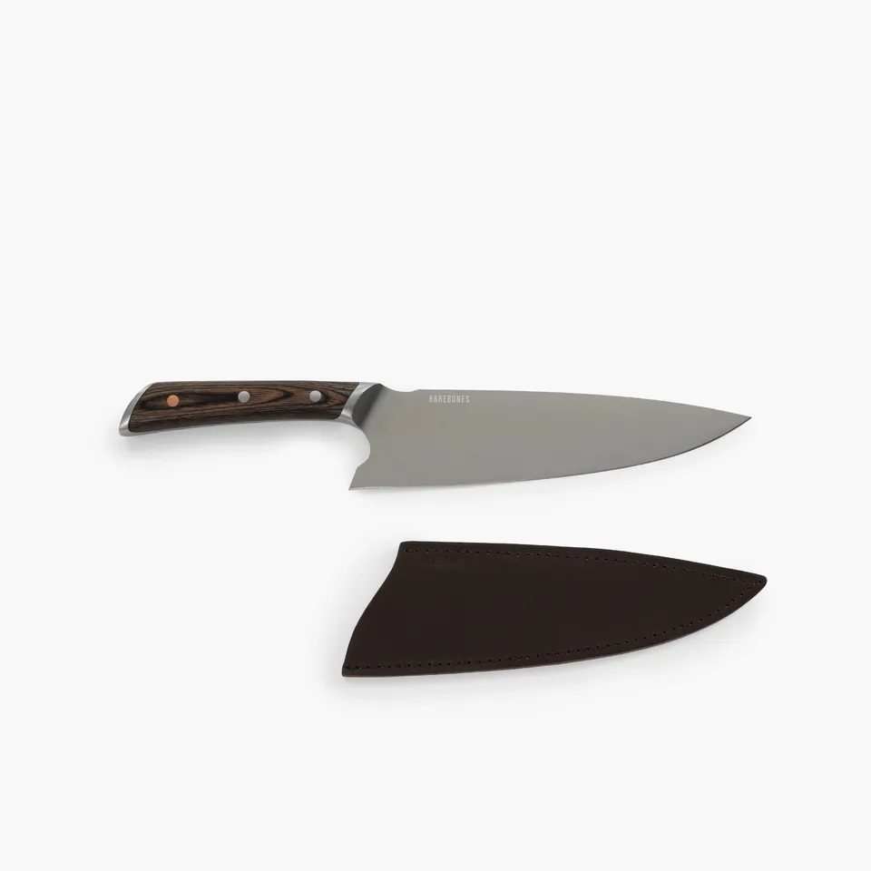 barebones-no-8-kochmesser-chef-edelstahl-pakkawood image 1