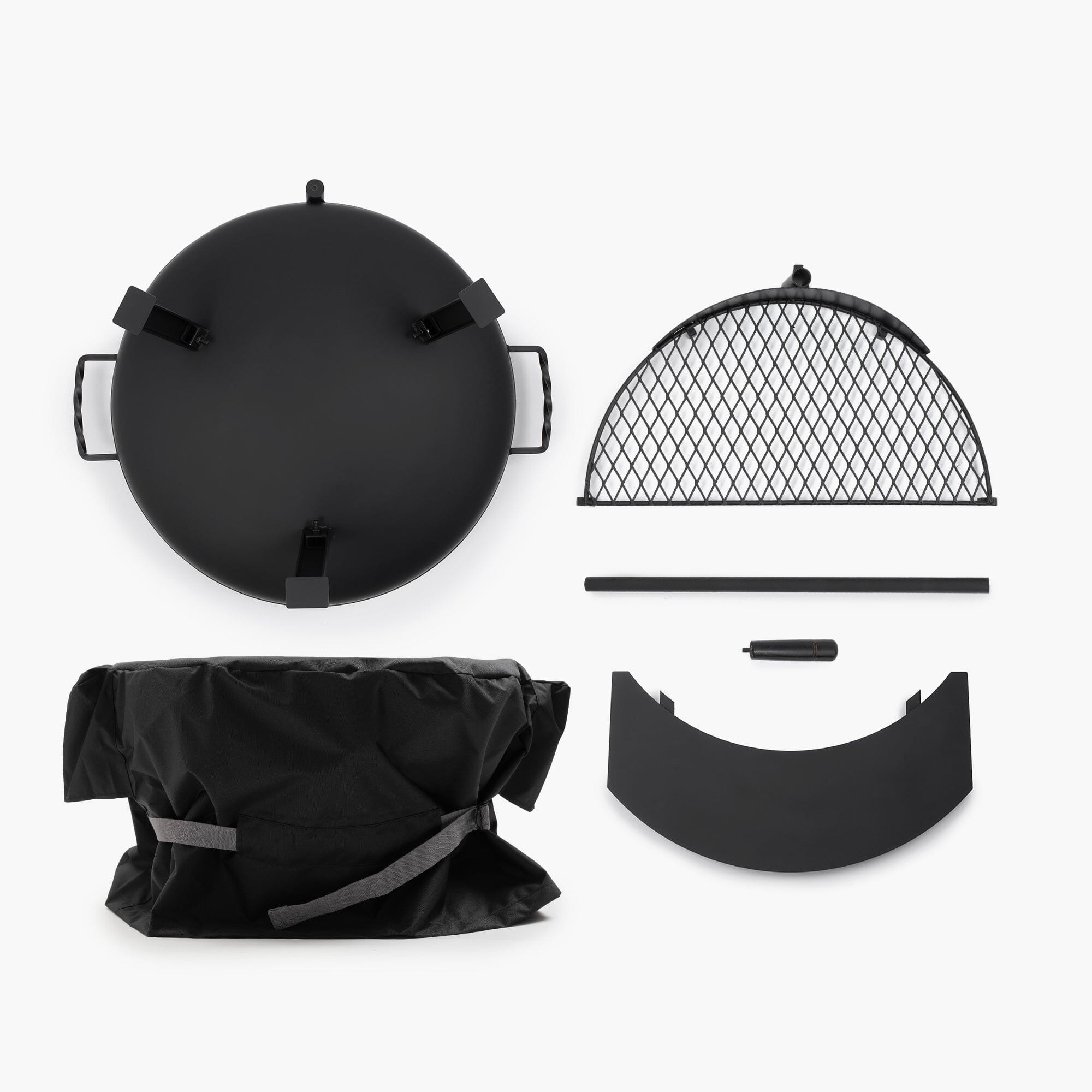 barebones-cook-dine-cowboy-fire-pit-grill-23-bundle-stahl image 2