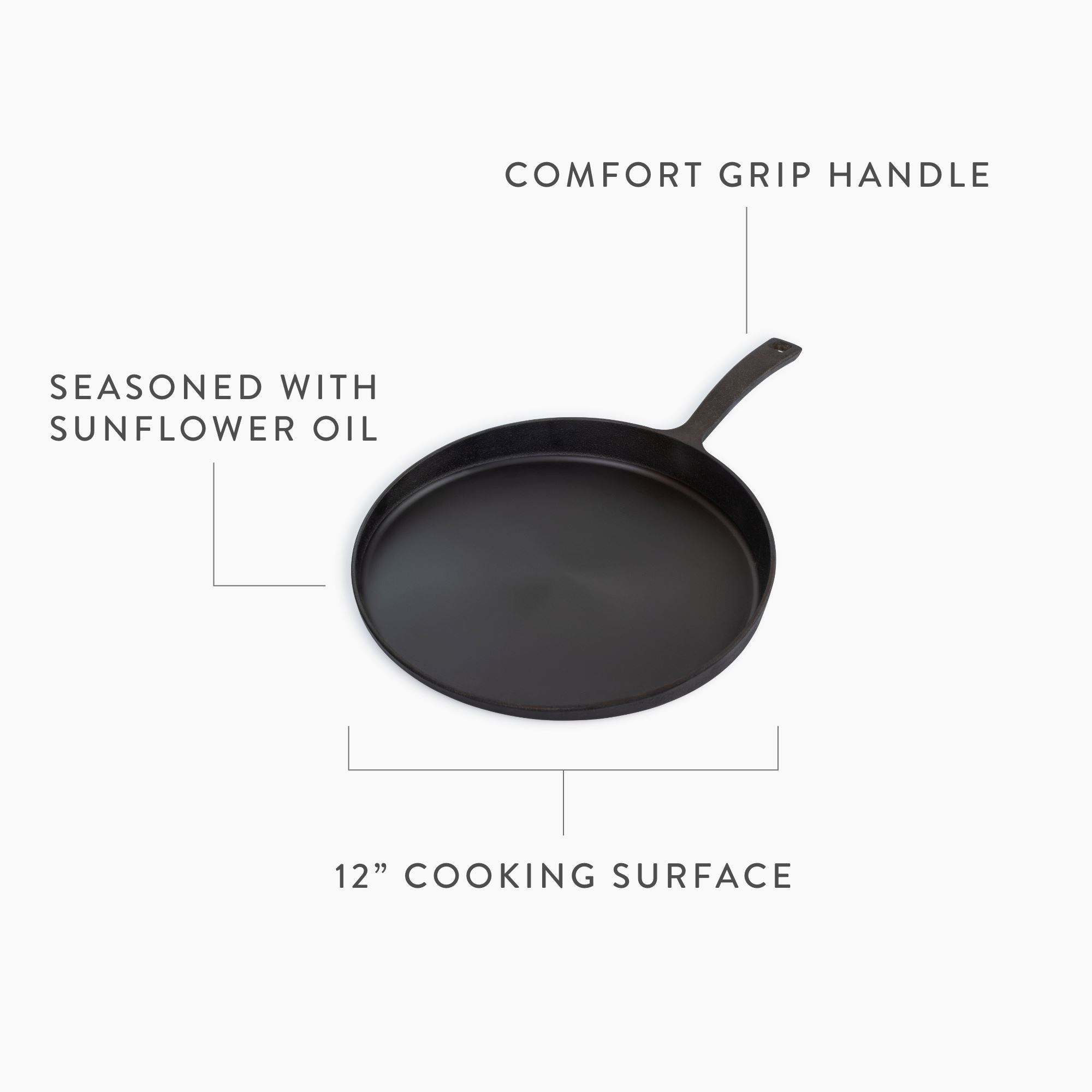 barebones-cook-dine-skillet-griddle-gusseisenpfanne-30-cm image 6