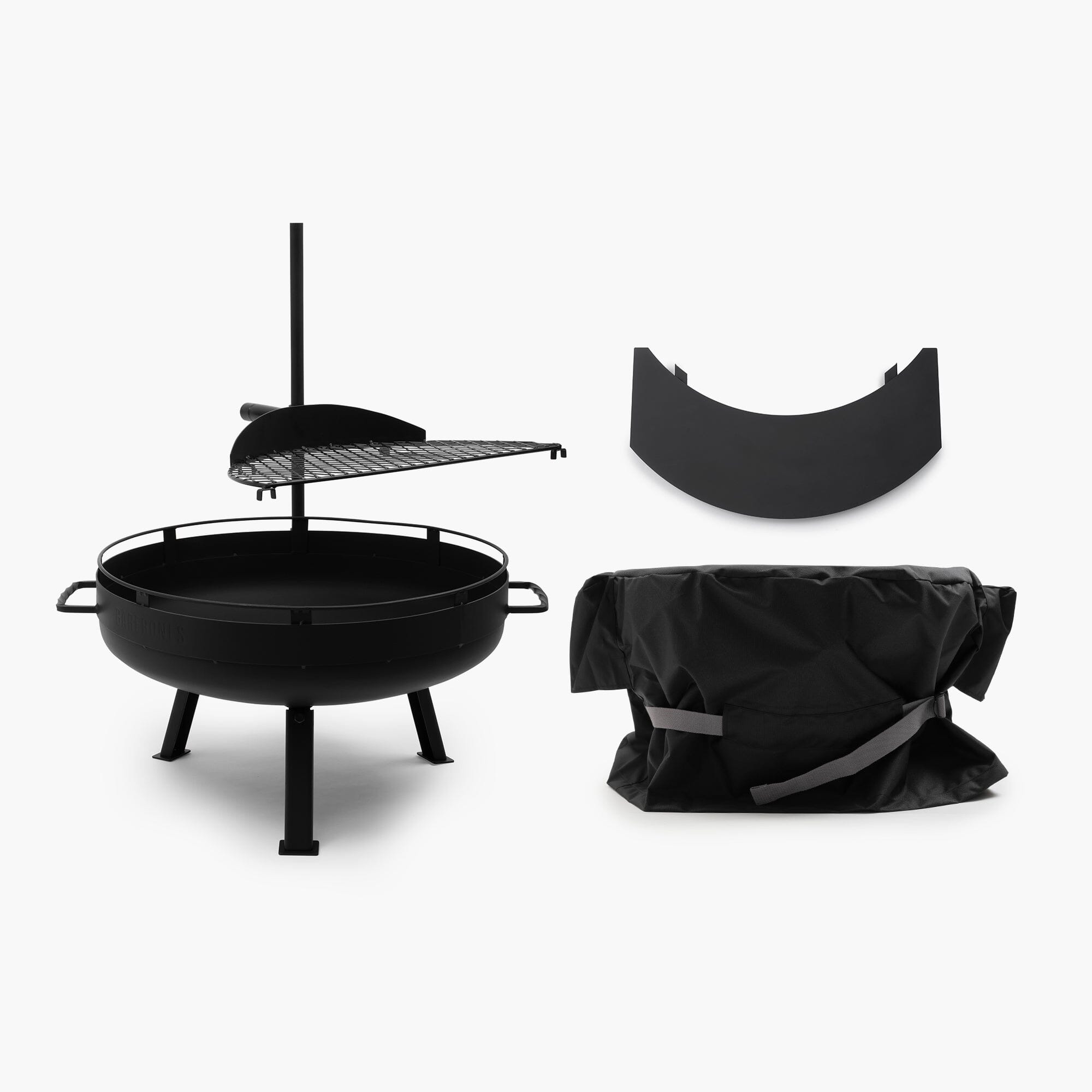 barebones-cook-dine-cowboy-fire-pit-grill-23-bundle-stahl image 1