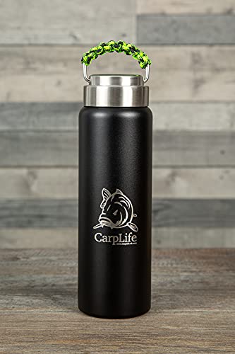 carplife-thermoflasche-600ml-edelstahl-neon-schwarz-isolier image 6