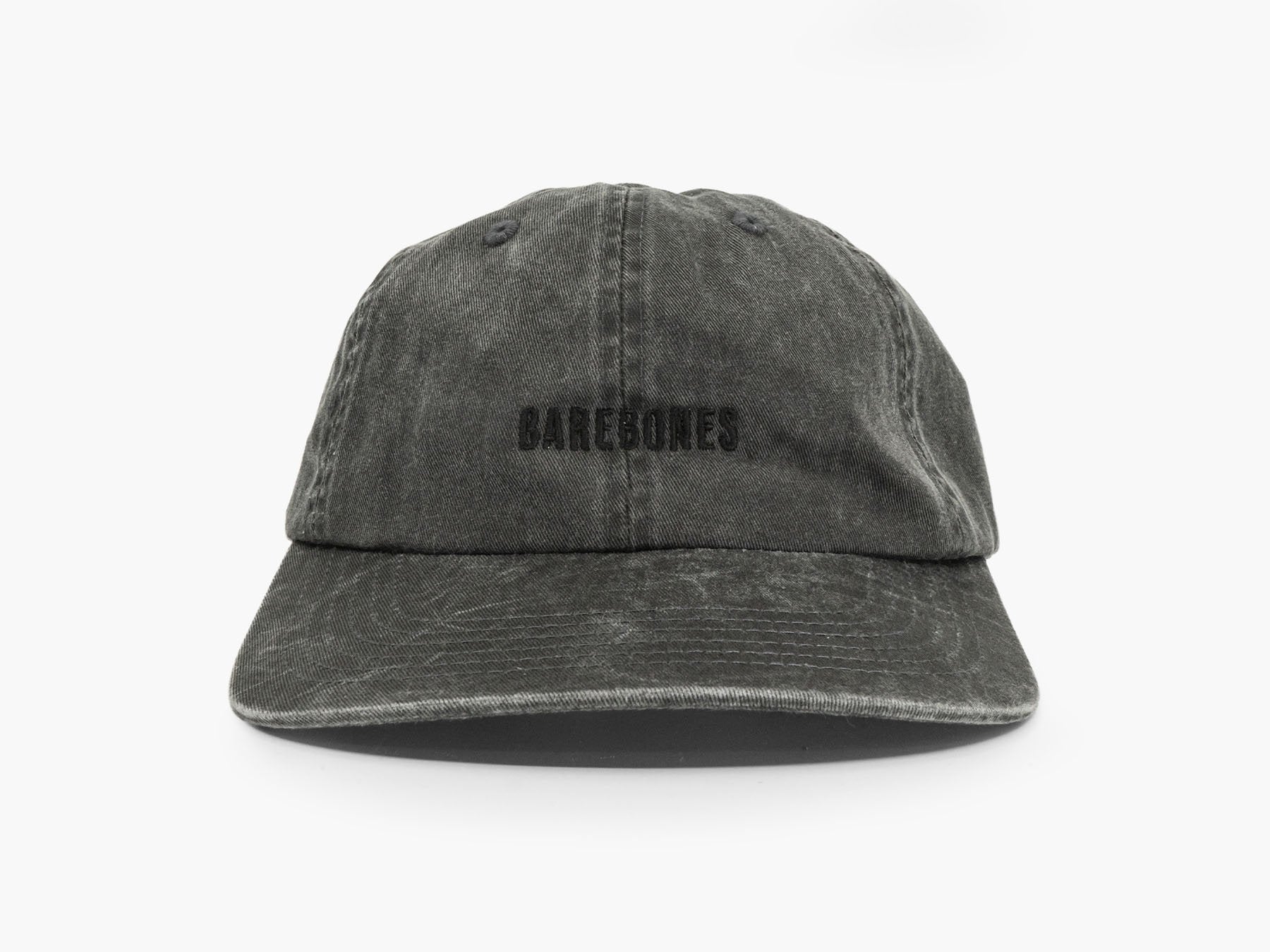 barebones-cook-dine-dad-hat-cap-schwarz-baumwolle-black-wash image 1