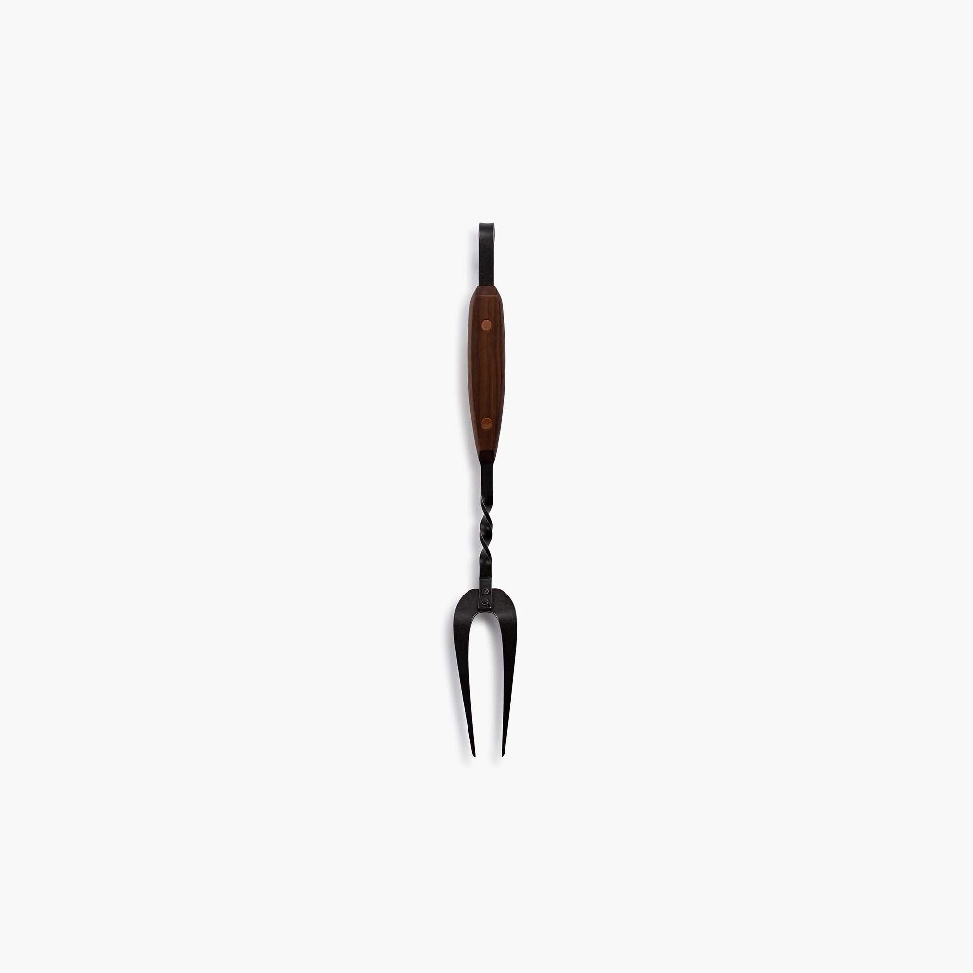 barebones-tools-cowboy-tranchiergabel-edelstahl-walnuss-holzgriff image 2
