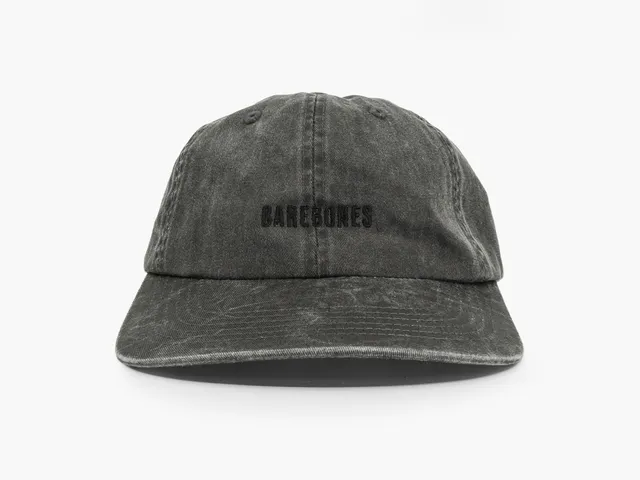barebones-cook-dine-dad-hat-cap-schwarz-baumwolle-black-wash image 1