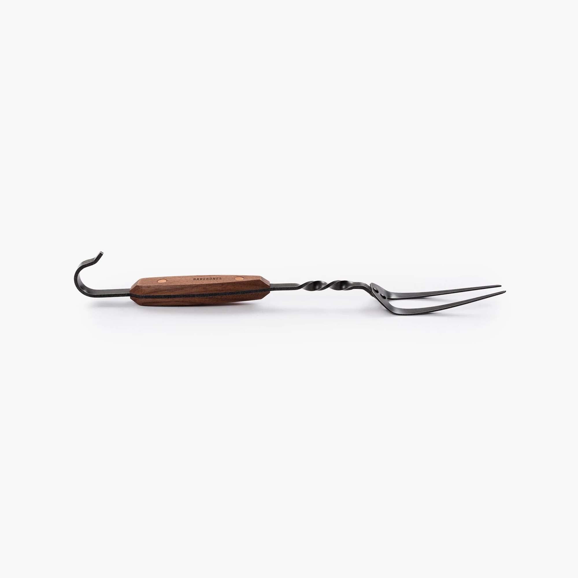 barebones-tools-cowboy-tranchiergabel-edelstahl-walnuss-holzgriff image 4