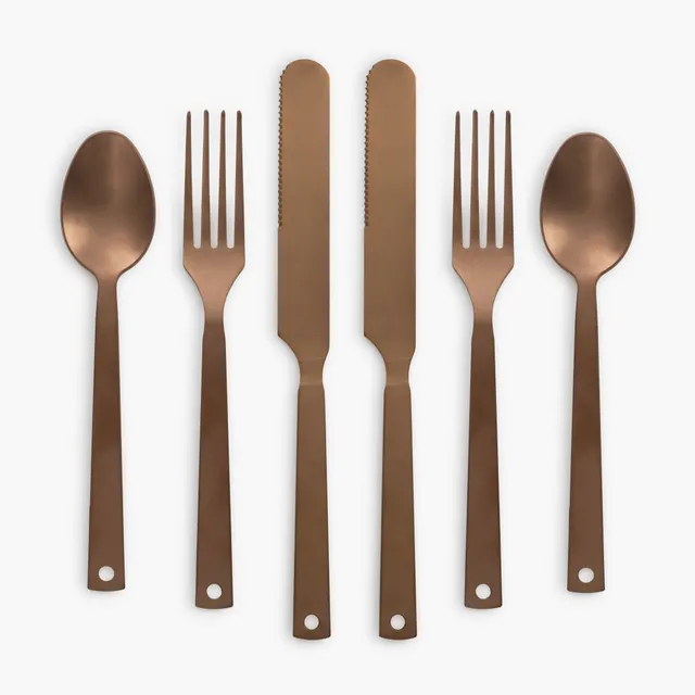 barebones-flatware-besteckset-kupfer-edelstahl-4-teilig image 1