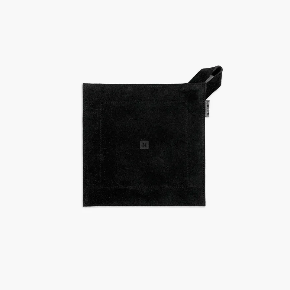 barebones-cook-dine-topflappen-aus-wildleder-schwarz image 1