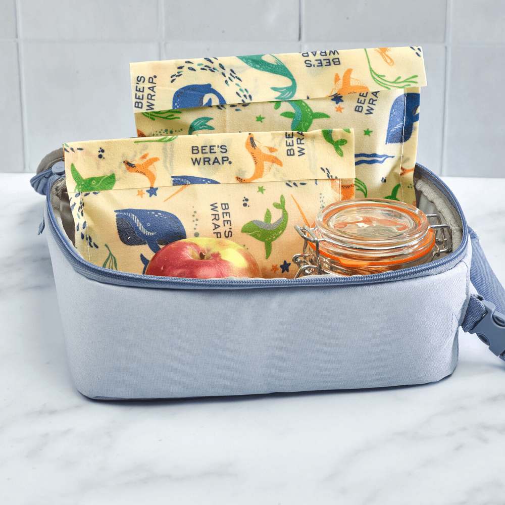 bee-s-wrap-bags-snack-sandwich-bags-bienenwachsbeutel-under-the-sea-2er-set image 6